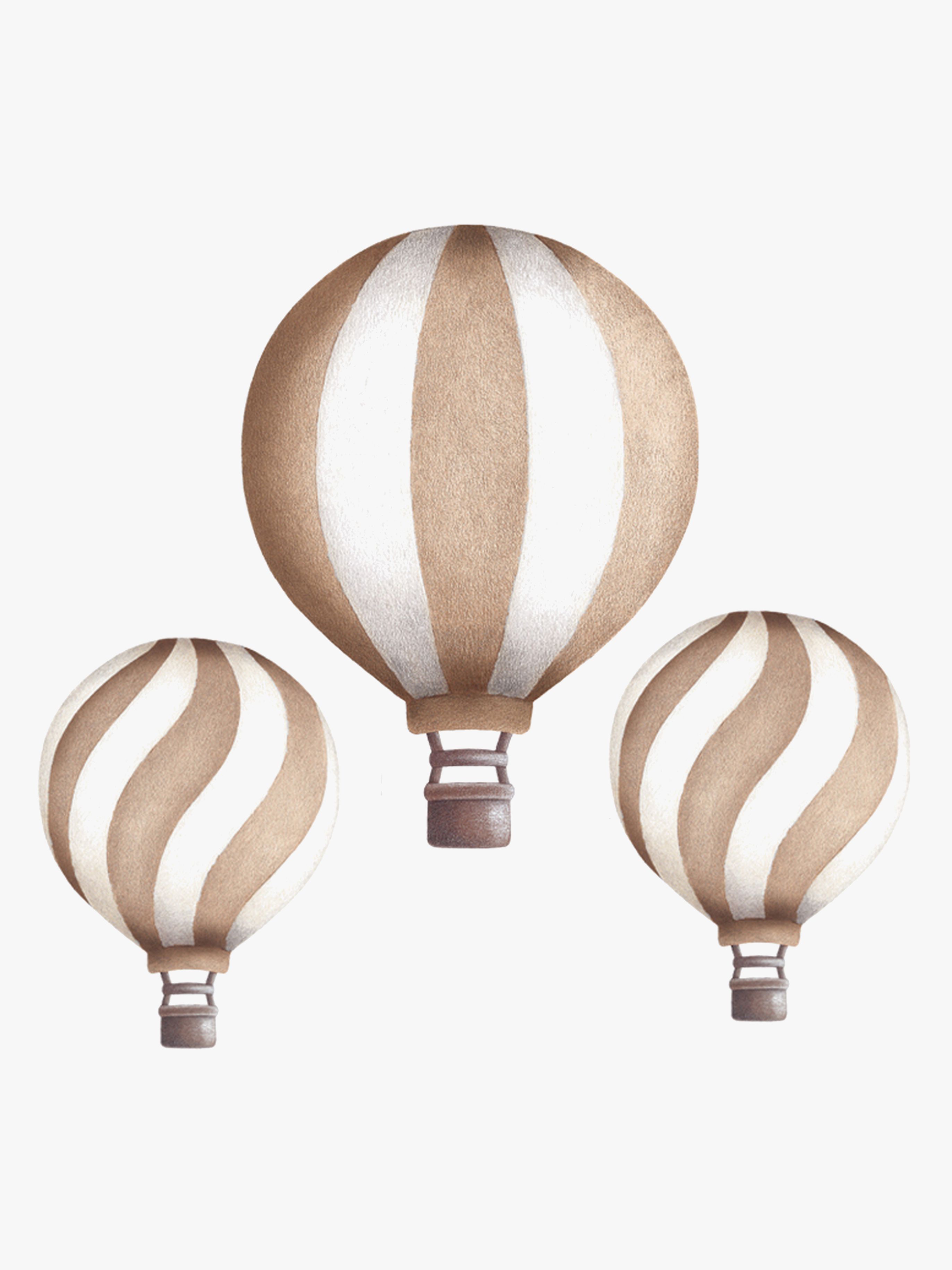 Stickstay Vintage Balloon Set Wandsticker, Brown Soil