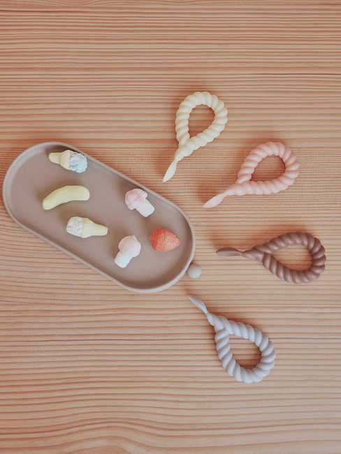 OYOY Mellow Löffel mit Griff 2er-Pack, Vanilla