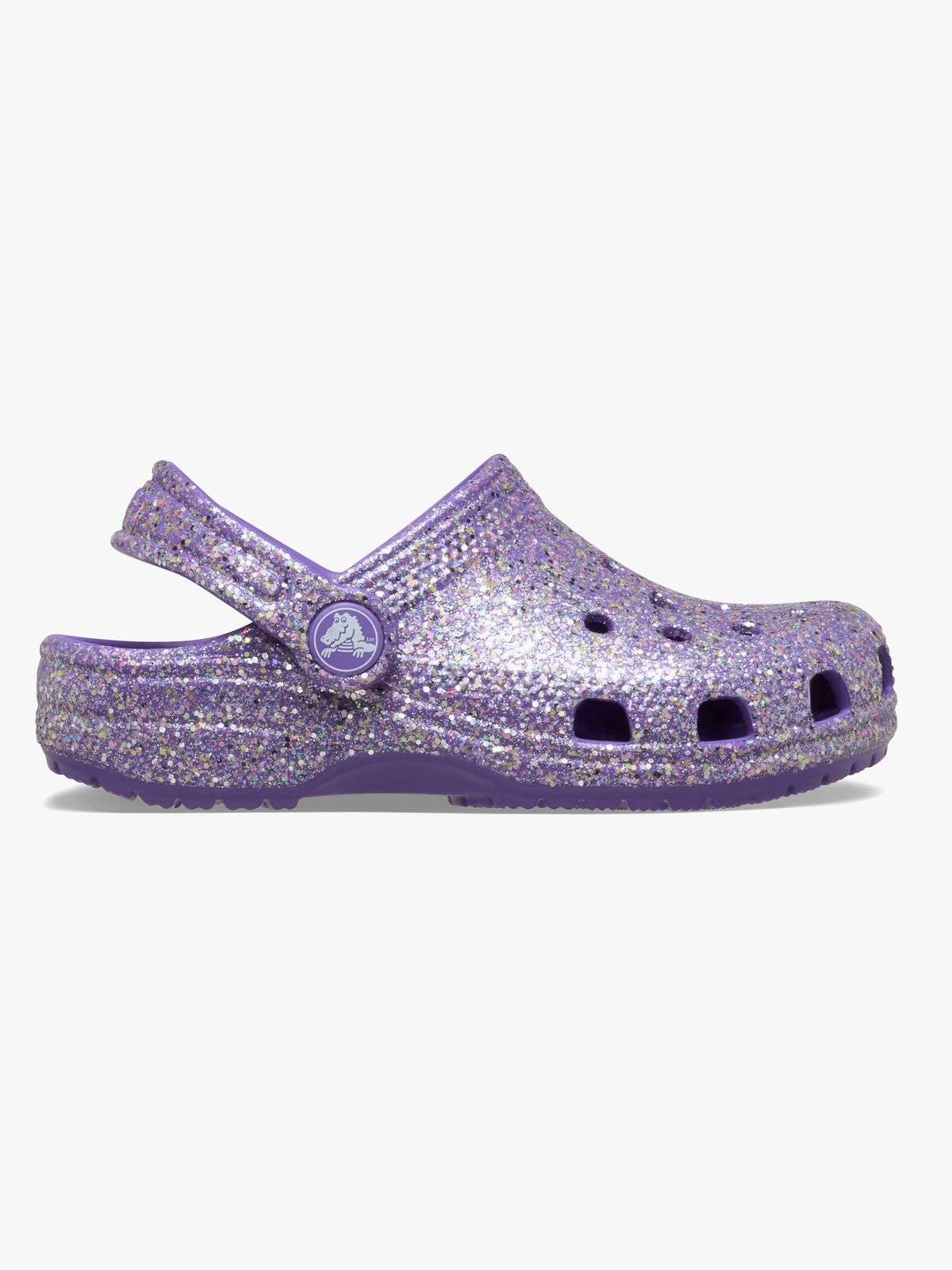 Crocs Classic Fantasy Glitter Kids Pantoffeln, Lila