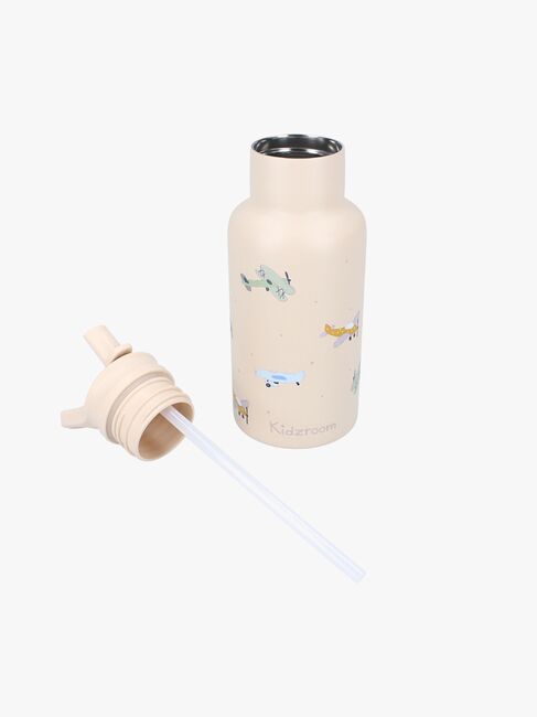 Kidzroom Stainless Steel Trinkflasche 350 ml Small Talk, Beige
