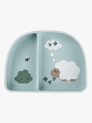 Done By Deer Tiny Farm Unterteilter Teller Stick & Stay, Blue