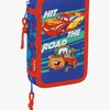 Disney Cars  Gefüllt Doppel-Federmäppchen 29 Teile, Blau