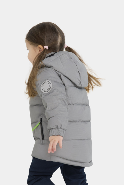 Nordbjørn Saturnus Reflektierende Winterjacke, Camo Silver