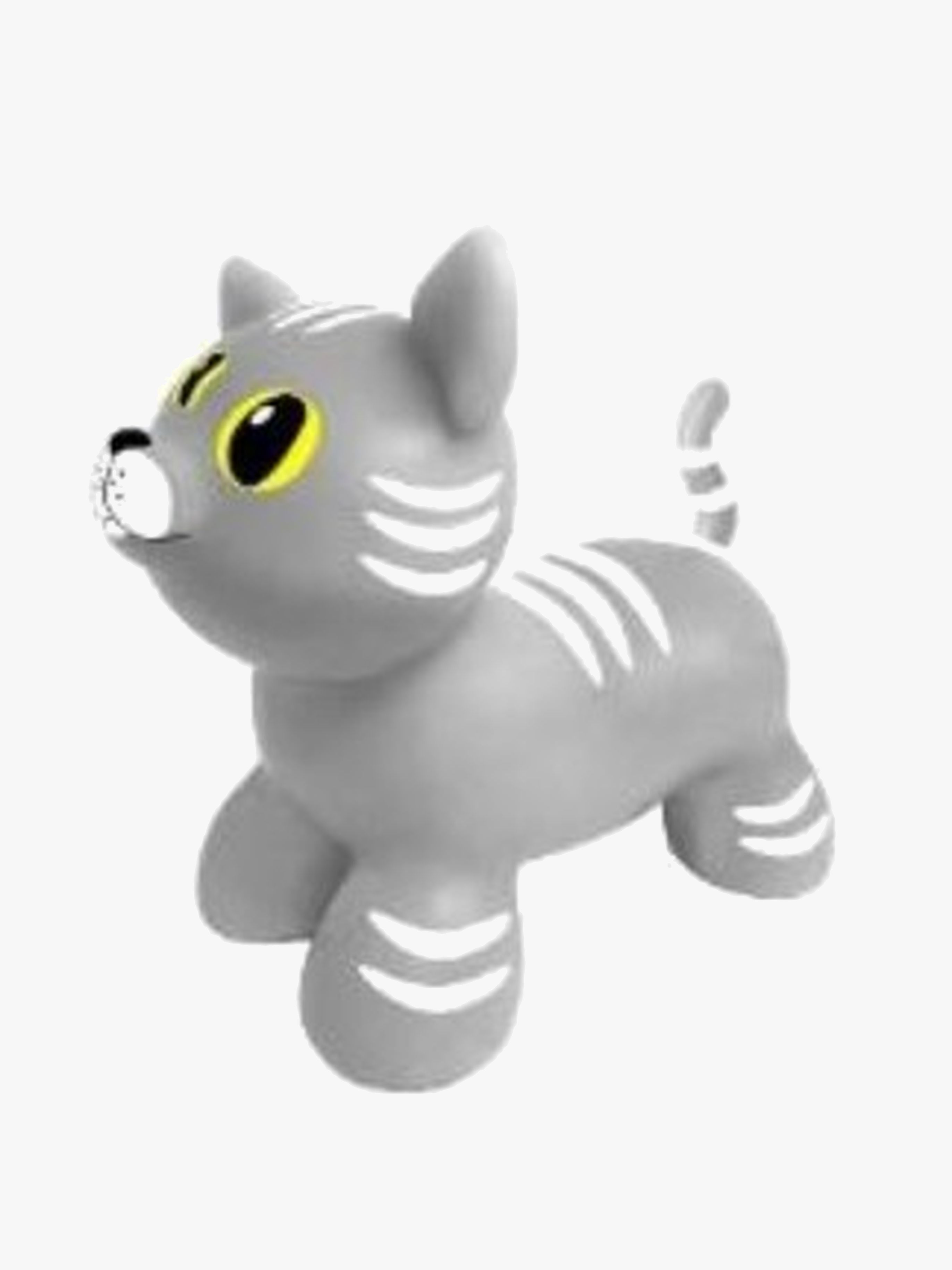 Hüpftier Katze, Grau