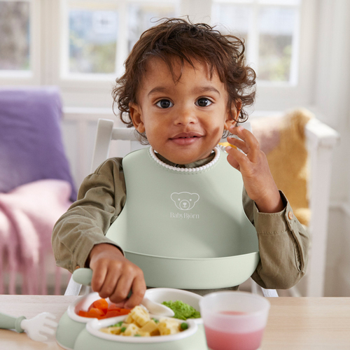BabyBjörn Lätzchen 2er-Pack, Grün/Rosa