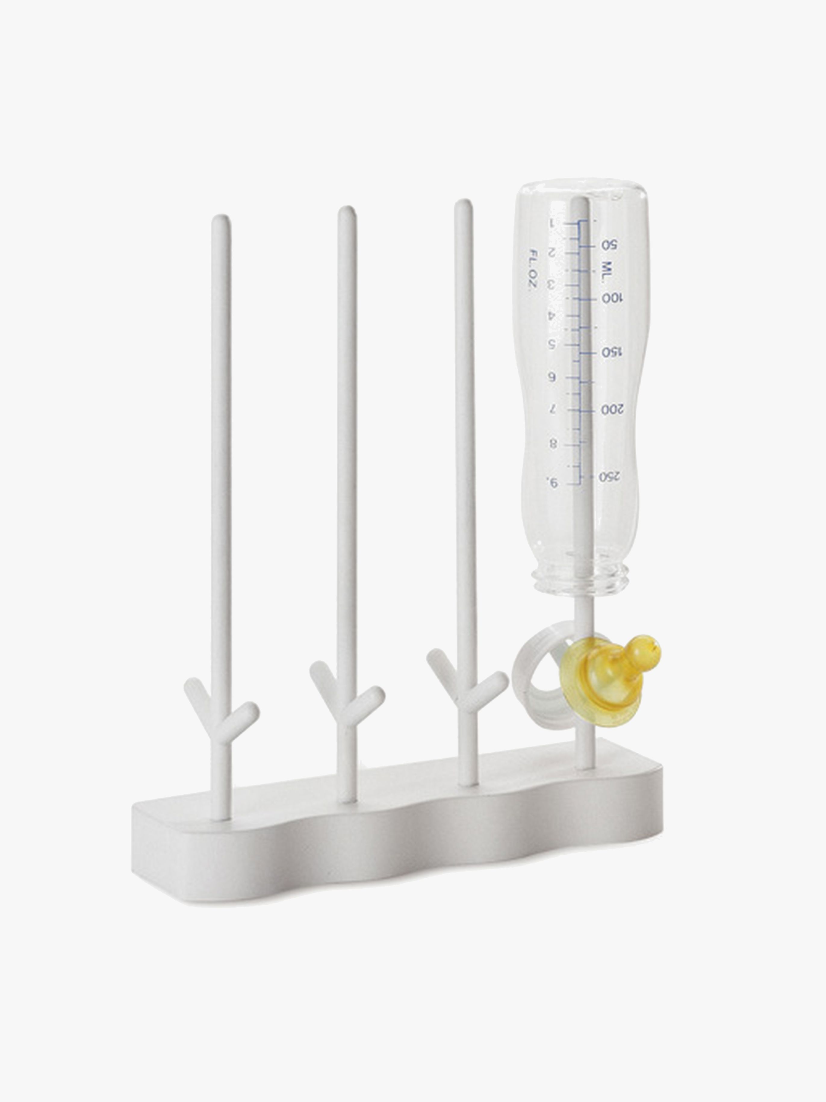 CarloBaby Abtropfständer für Babyflaschen, Weiß
