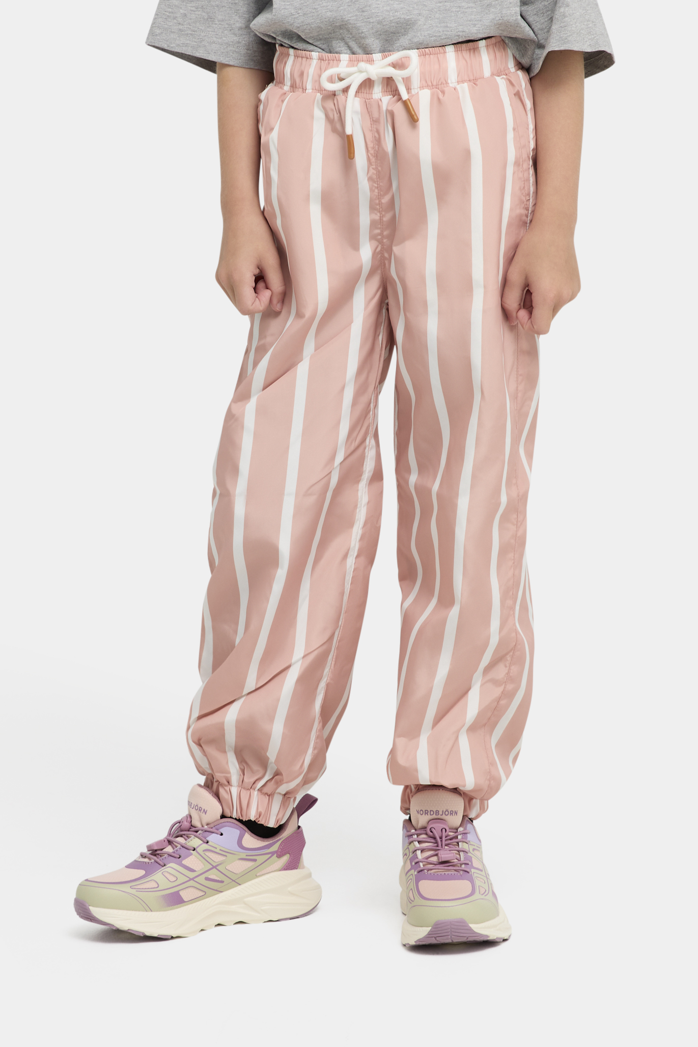 Svansjö Outdoorhose, Pink Stripe, 134-140