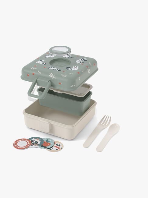 Monbento Snacky Bento Brotdose, Raccoon