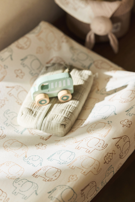 Jollein Wickelauflagenbezug 50x70cm, Elephant Tales