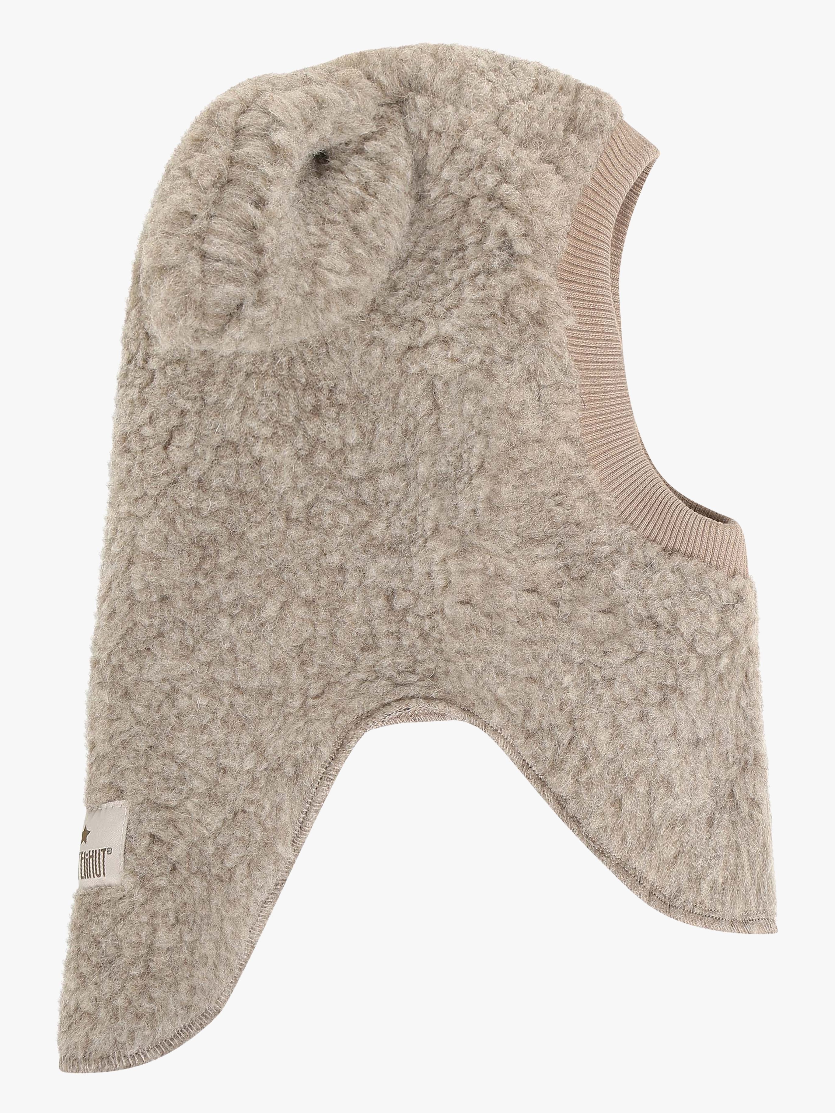HUTTEliHUT Schlupfmütze Woll-Teddy Mit Ohren, Camel Melange, 53