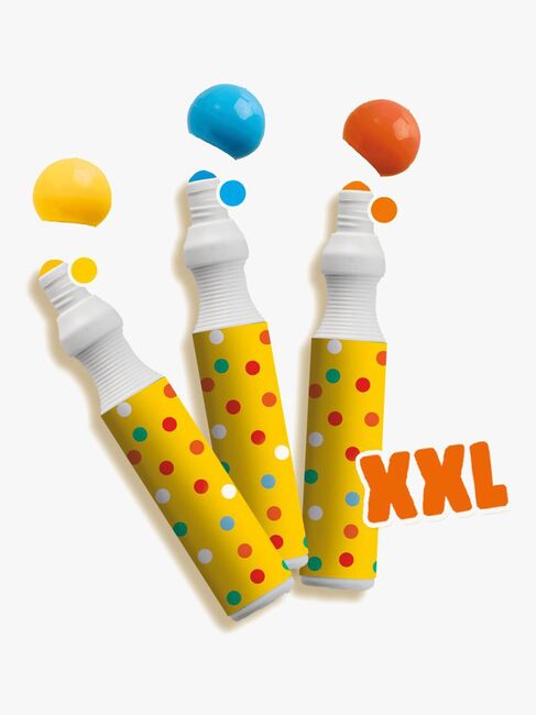 SES Creative Punkte-Marker XXL 3er-Pack mit Aktivitätskarten