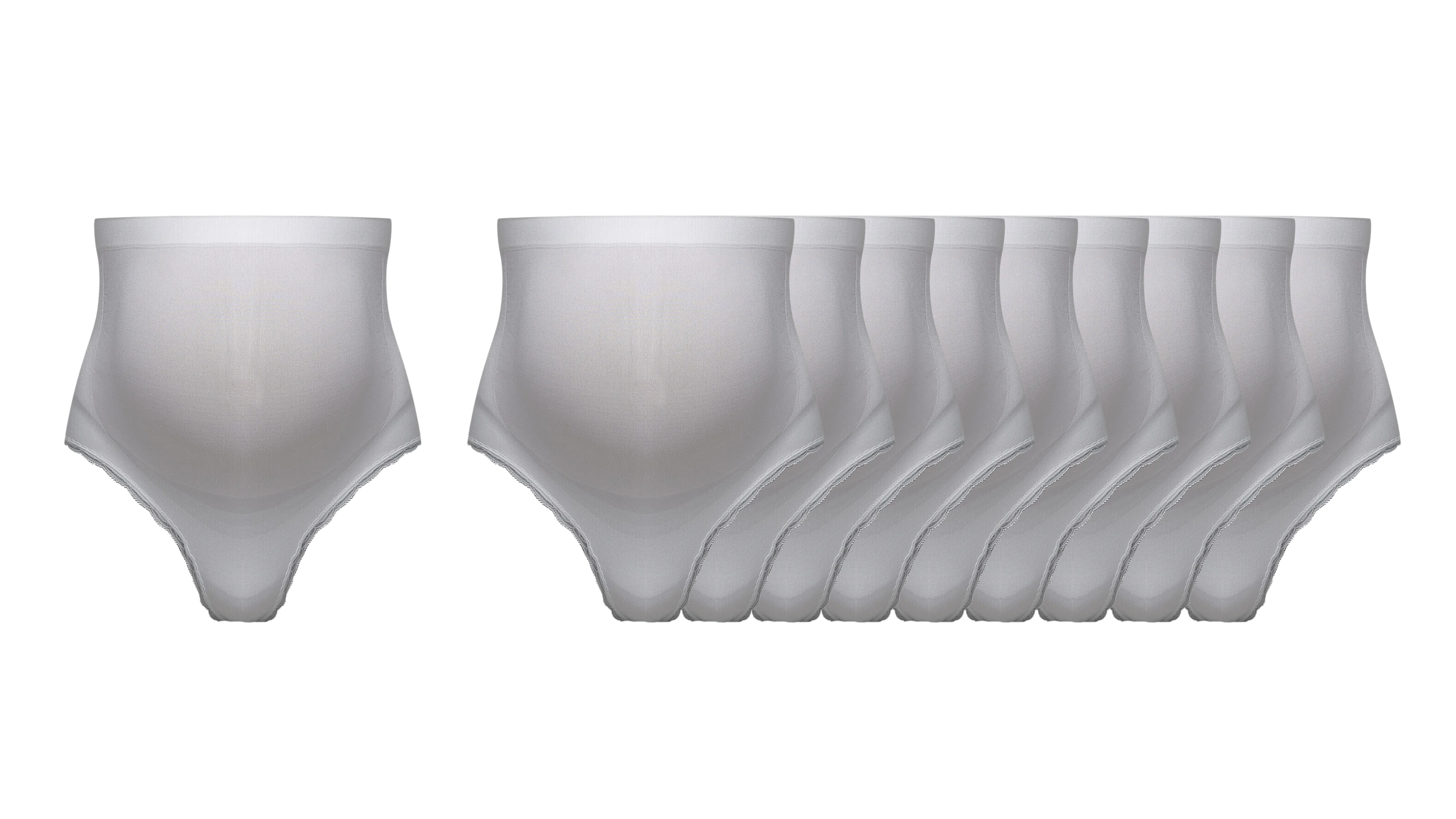 Hipster Umstandshöschen 10er-Pack Gr. XS-S, White