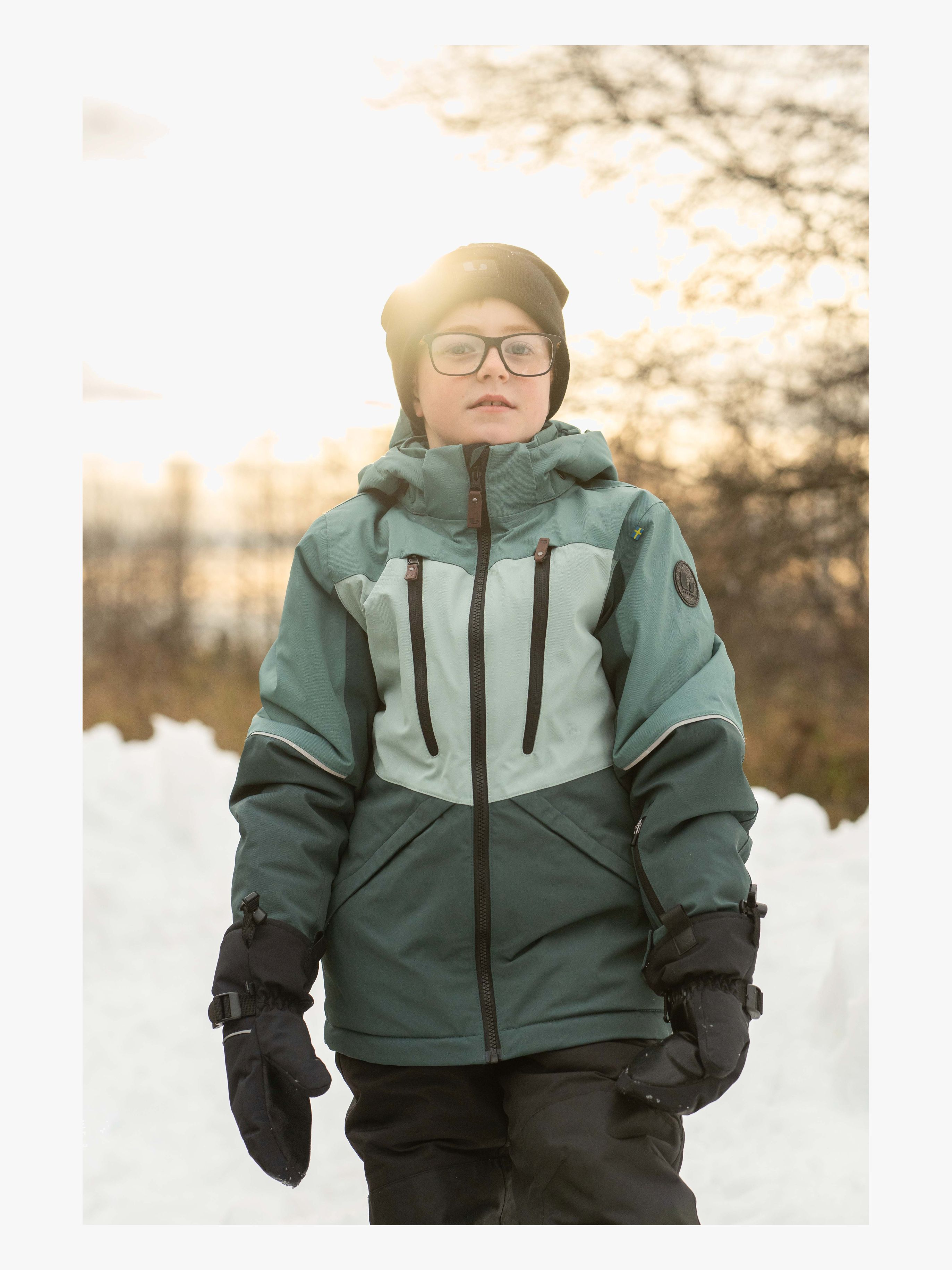 Lindberg Alpine Winterjacke, Mint Green/Dark Mint, 140