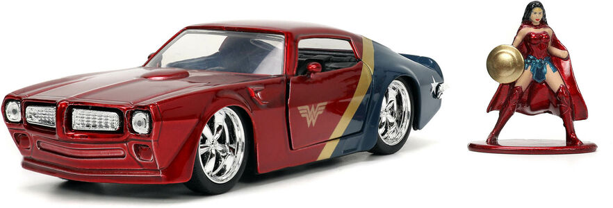 Jada Toys DC Comics Auto mit Figur Wonder Woman & 1972 Pontiac Firebird 1:32