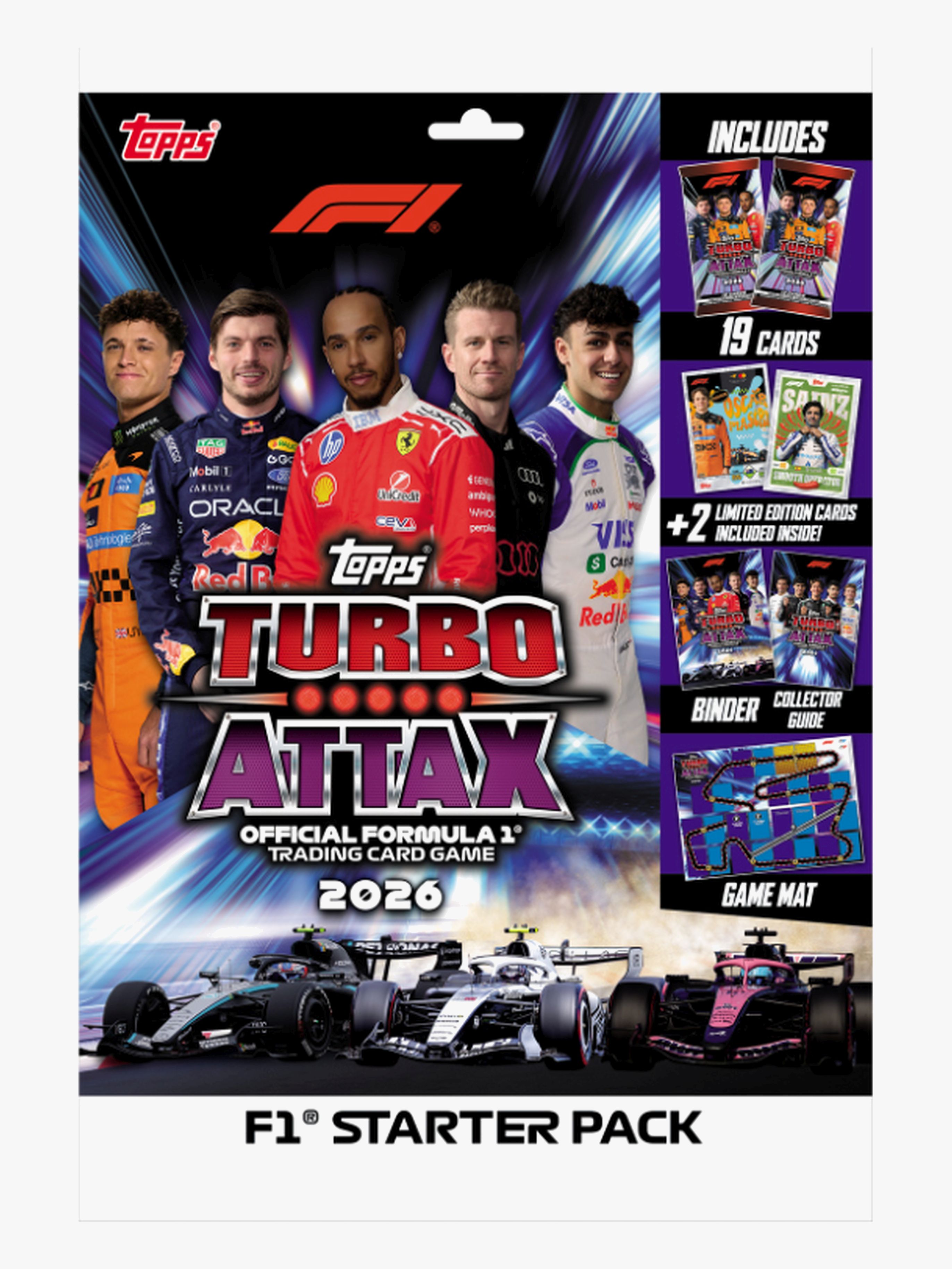 Topps Turbo Attax Formula 1 Sammelkarten Starter Pack