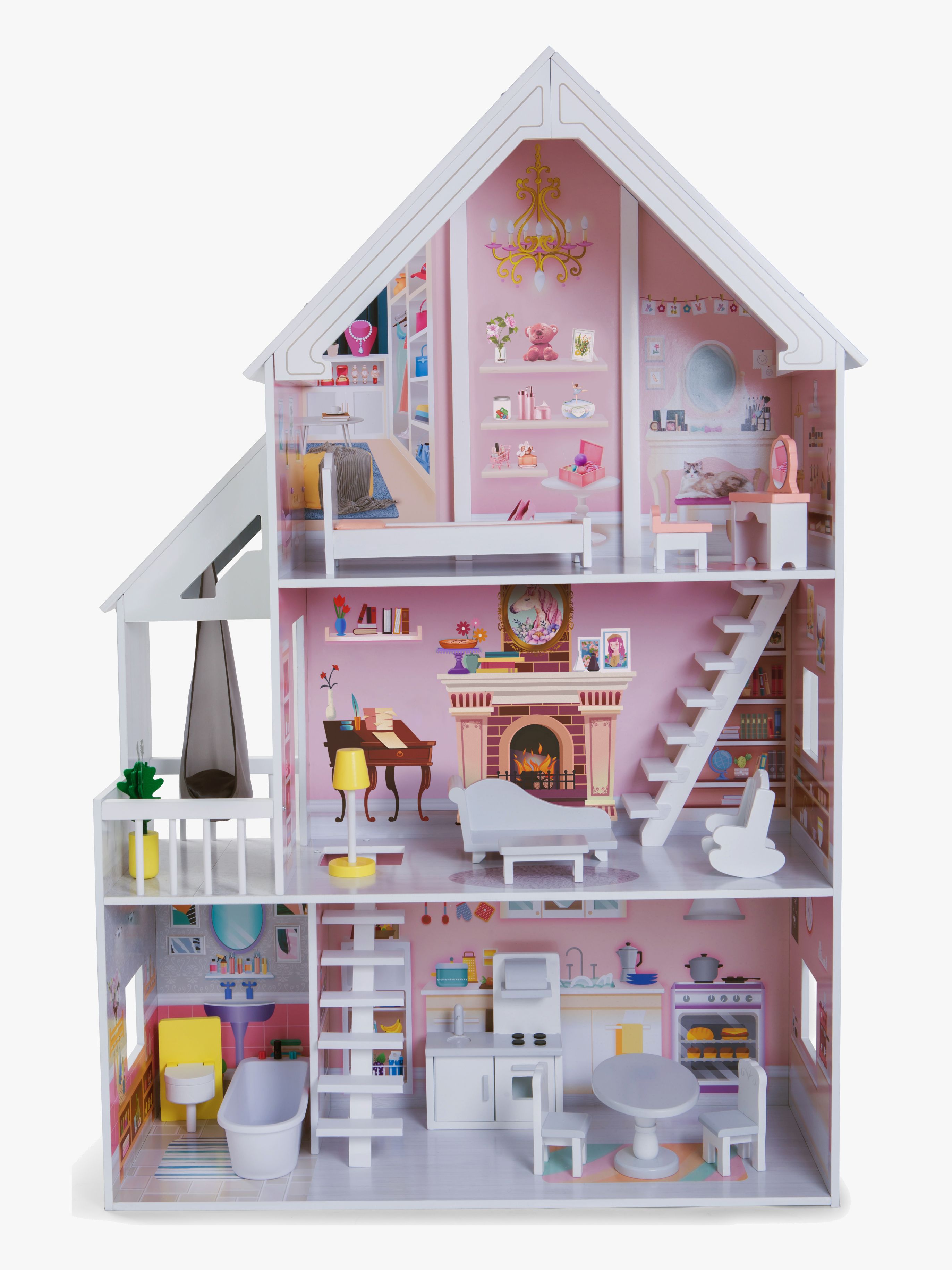 Edufun Cinderellas Puppenhaus, Holz