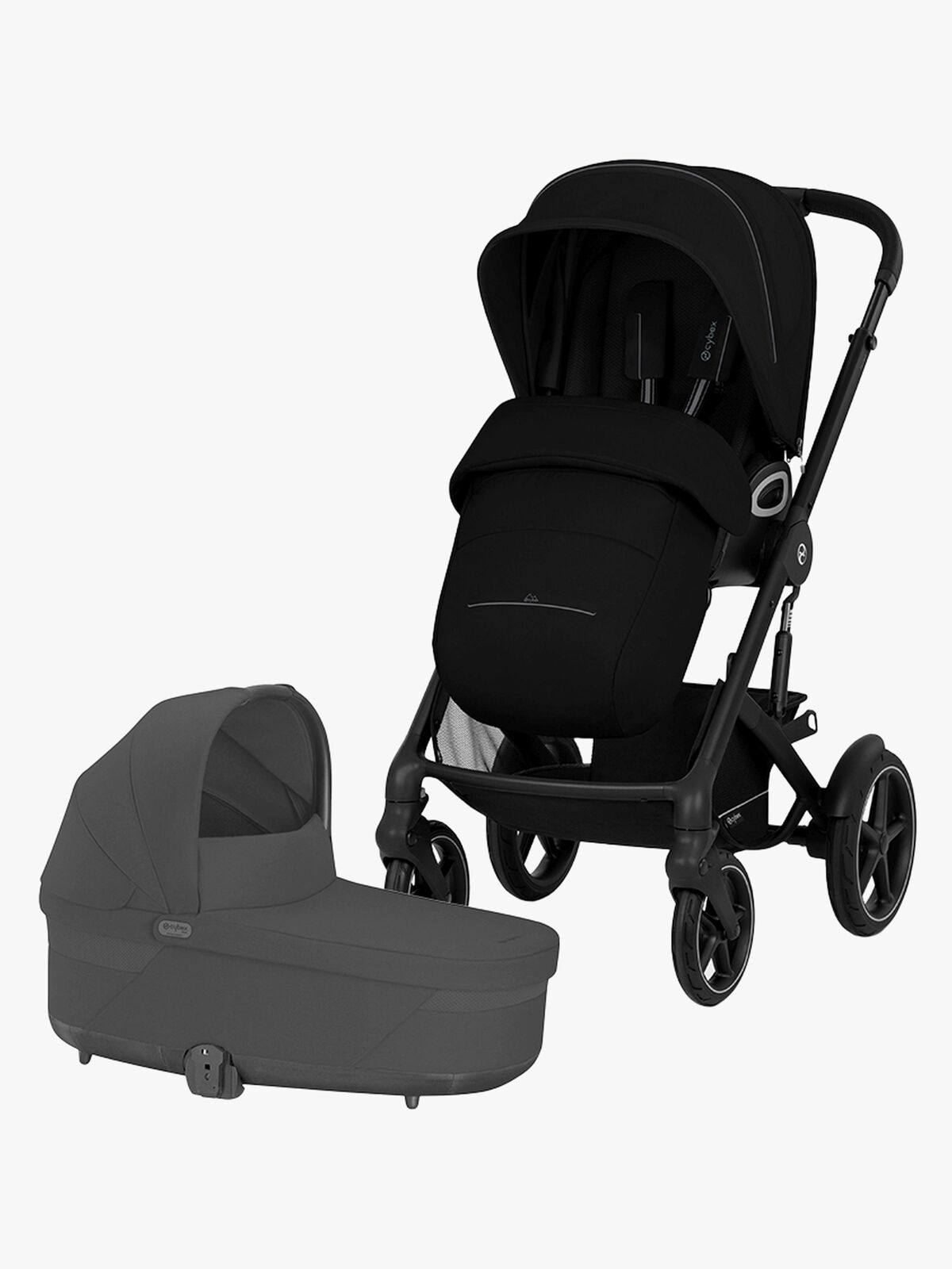 Cybex Talos S Lux Kombikinderwagen, Moon Black