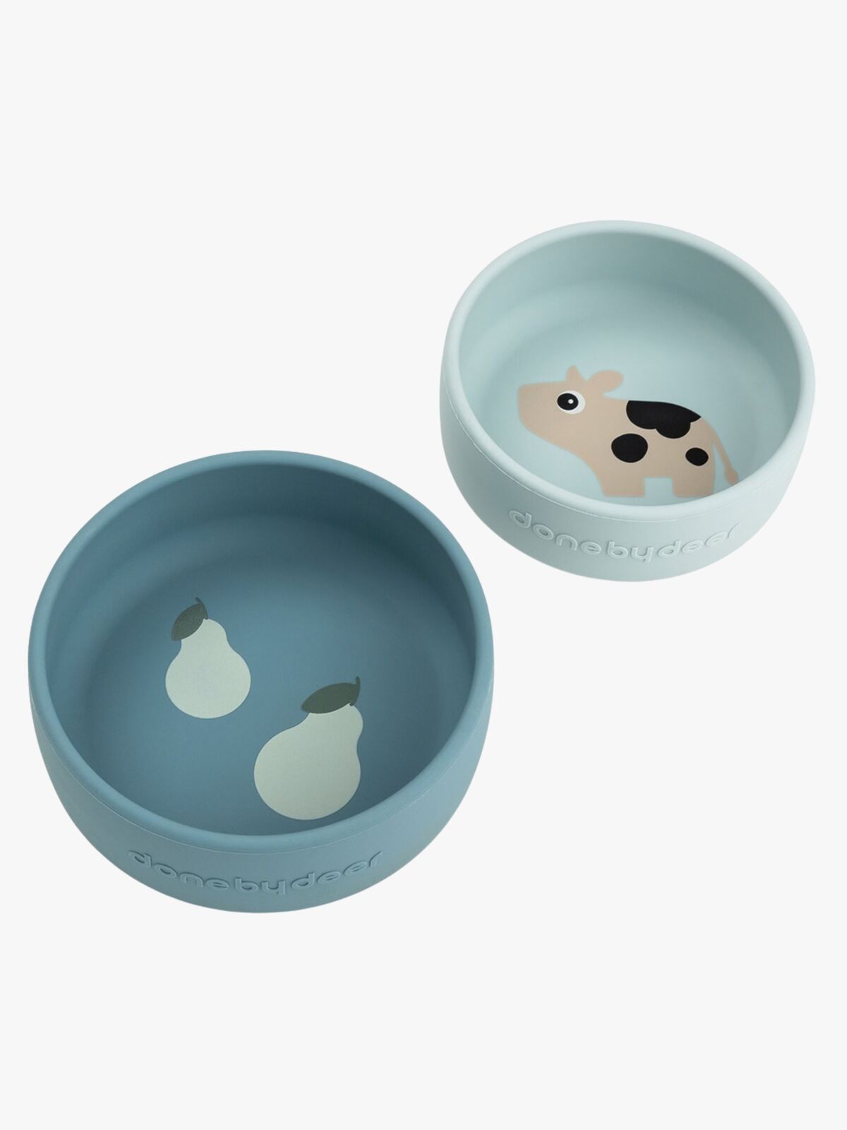 Done By Deer Dotti Silikon Schüssel 2er-Pack, Blue