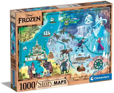 Clementoni Puzzle Disney Die Eiskönigin Karte 1000 Teile