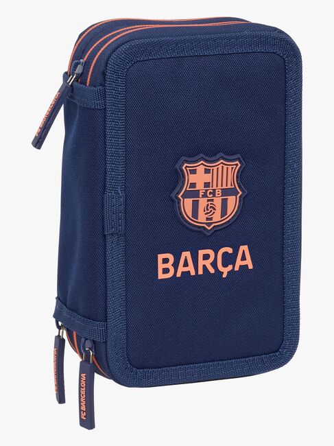 FC Barcelona Gefülltes Dreifach-Federmäppchen 37 Teile, 2ª Equipment