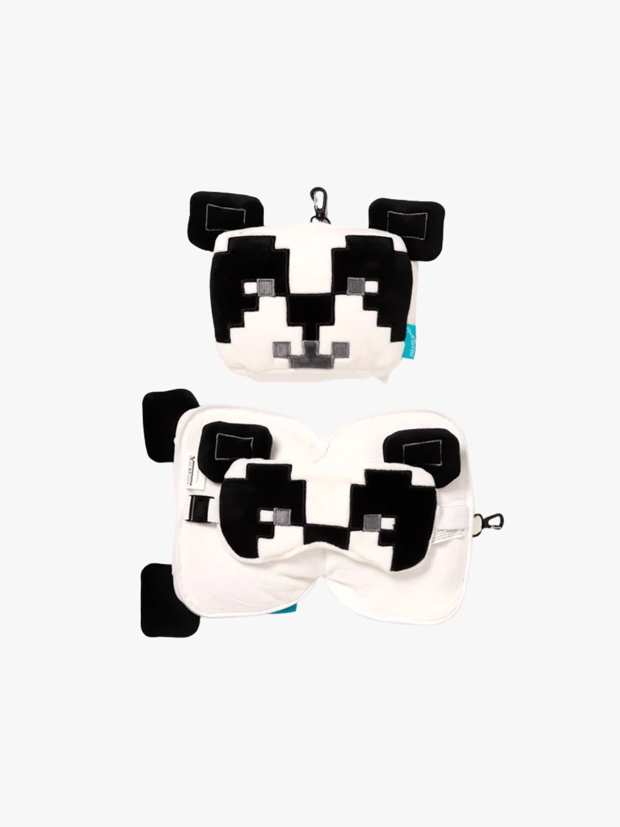 Relaxeazzz Plüsch Minecraft Reisekissen Und Schlafmaske, Panda