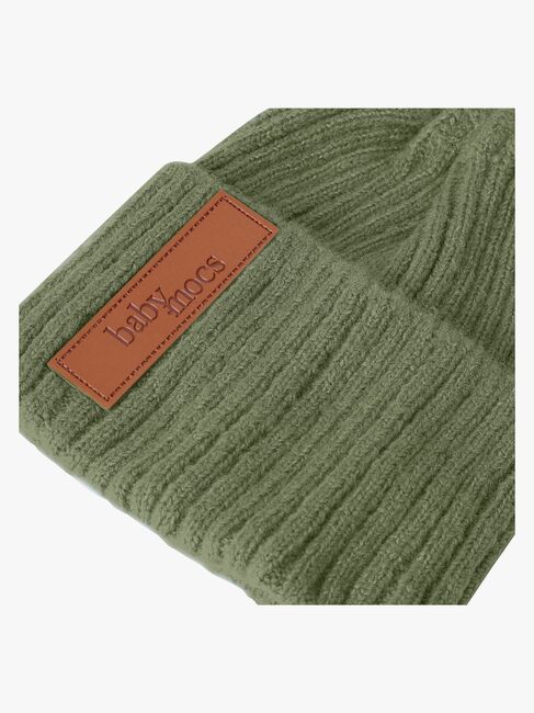 BabyMocs Strickmütze, Olive