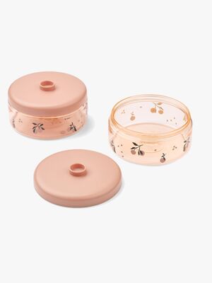 LIEWOOD Dominique Tritan Snackbox 500 ml 2er-Pack, Peach/Sea shell