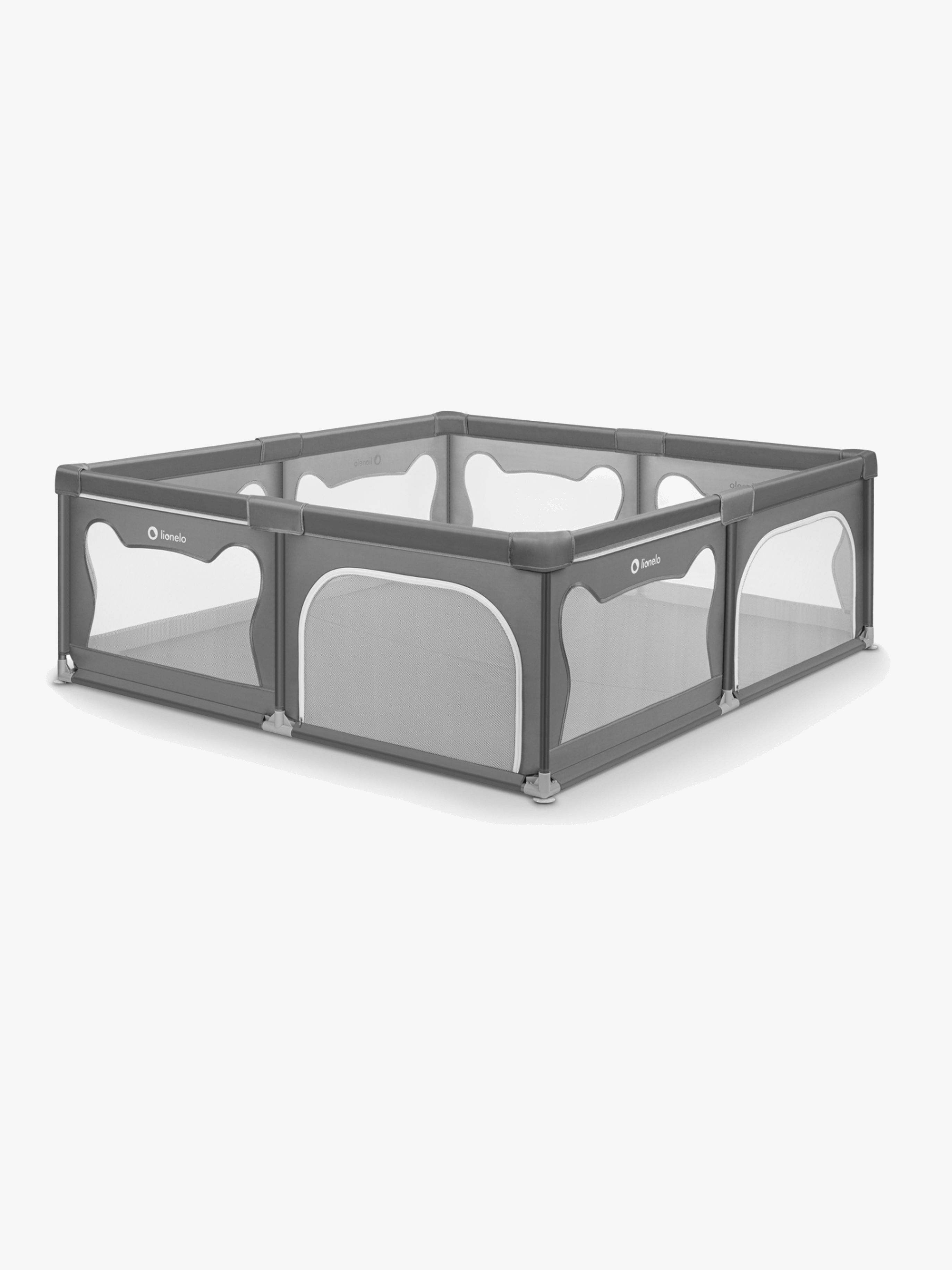 Lionelo WILLOW XL Laufgitter  für Kinder &  Babys, Grey Concrete