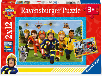 Ravensburger Feuerwehrmann Sam Puzzles 2x12 Teile
