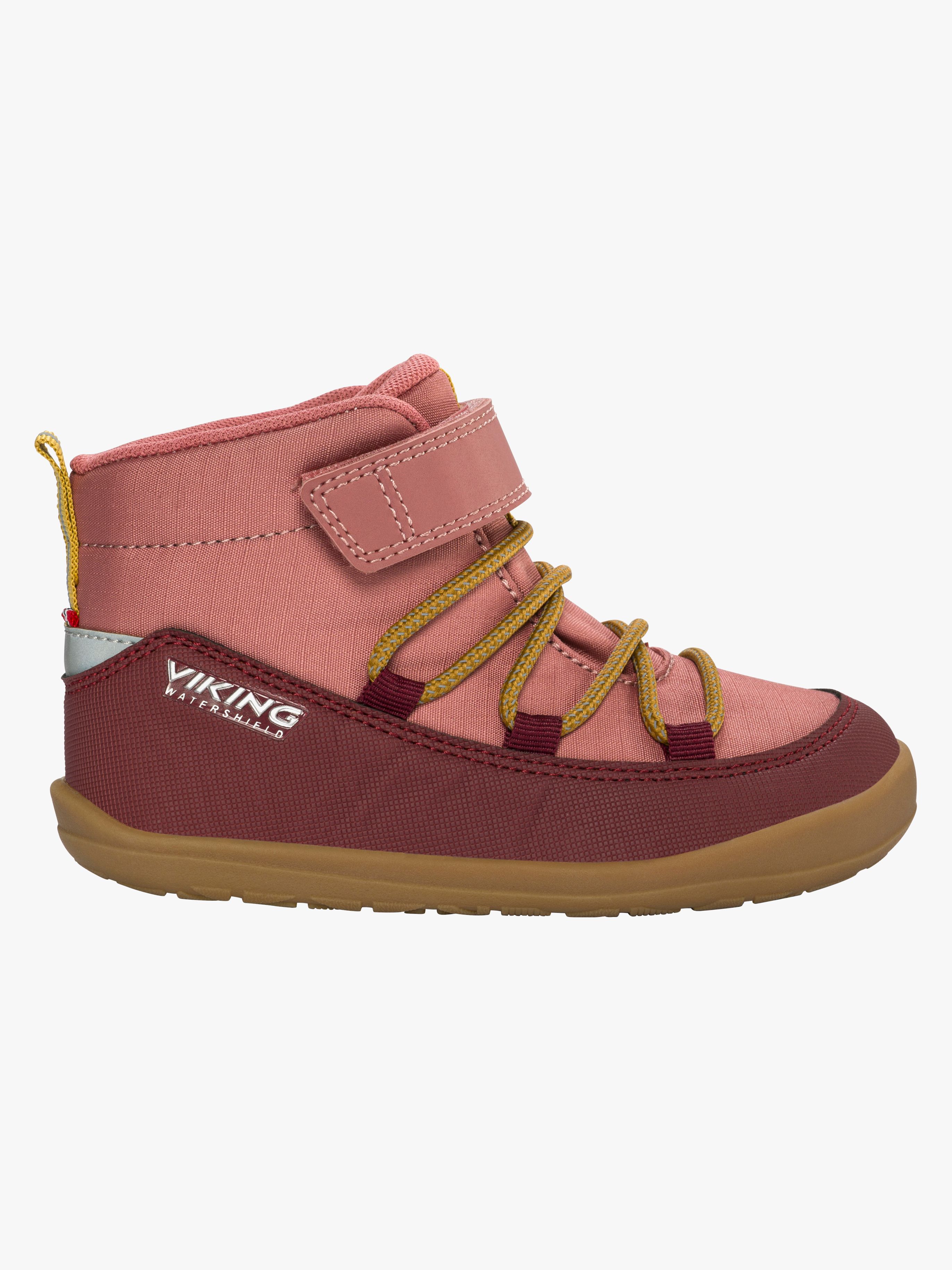 Viking Birch Barefoot 1V Mid Wasserdichte Kinder Sneaker, Pink, 29, Kinderschuhe