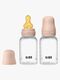 BIBS Slow Flow Fläschchen Latex 2er-Pack 150 ml, Blush