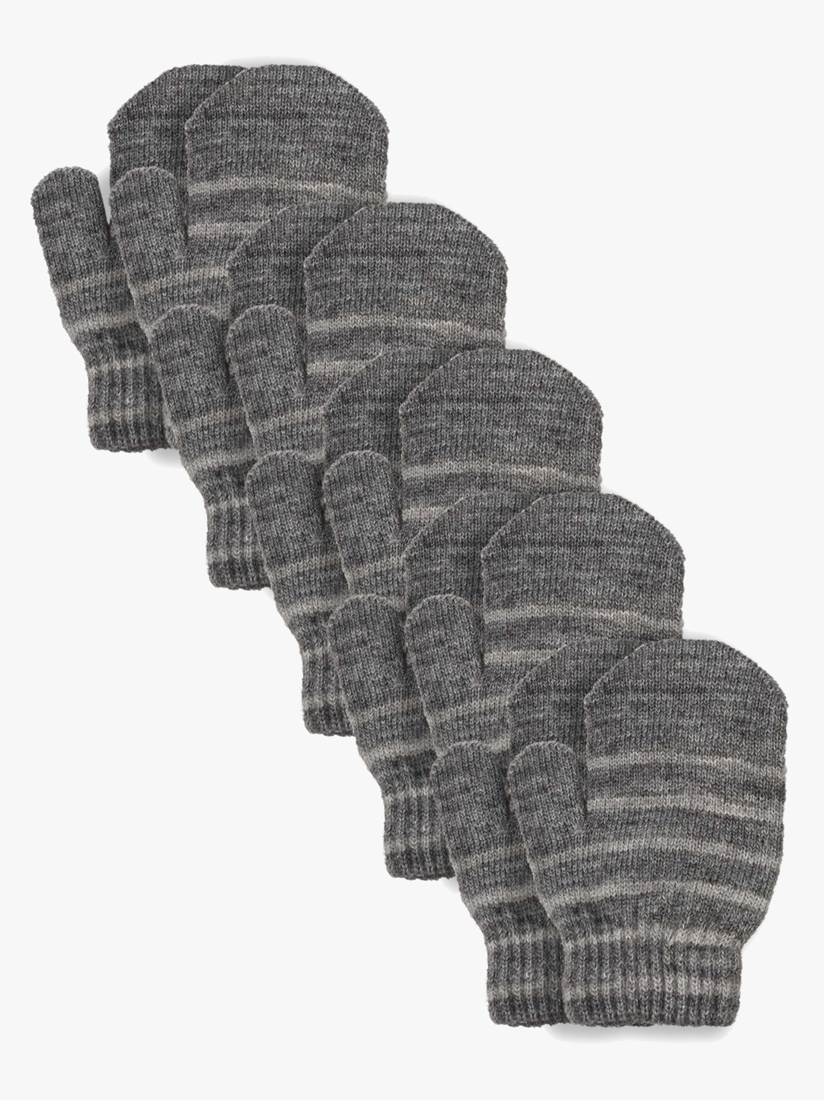 Magic Fäustlinge Wollmischung 5er-Set, Anthracite / Grey