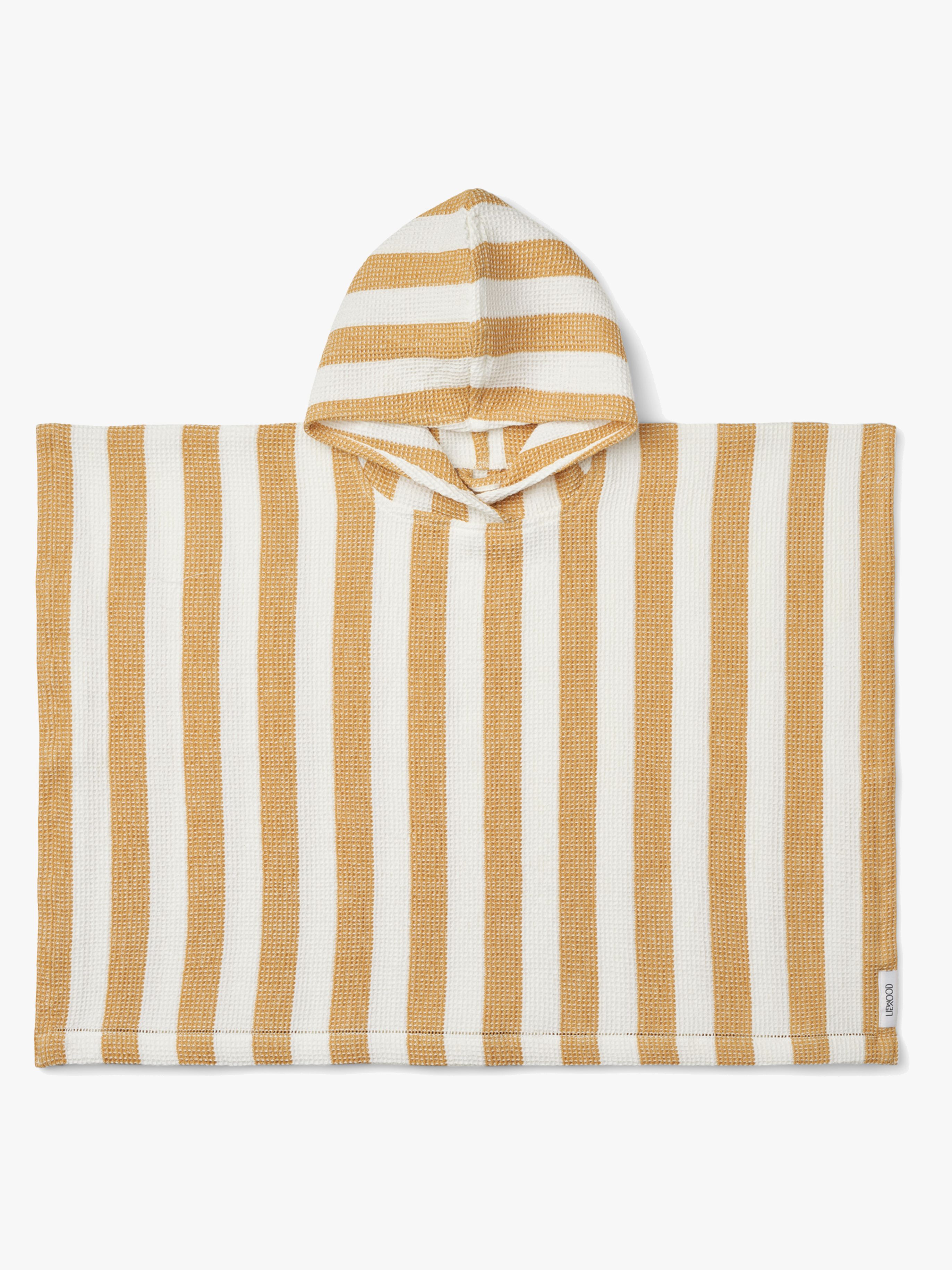 Paco Badeponcho Stripe, White / Yellow Mellow, 1-2 Jahre