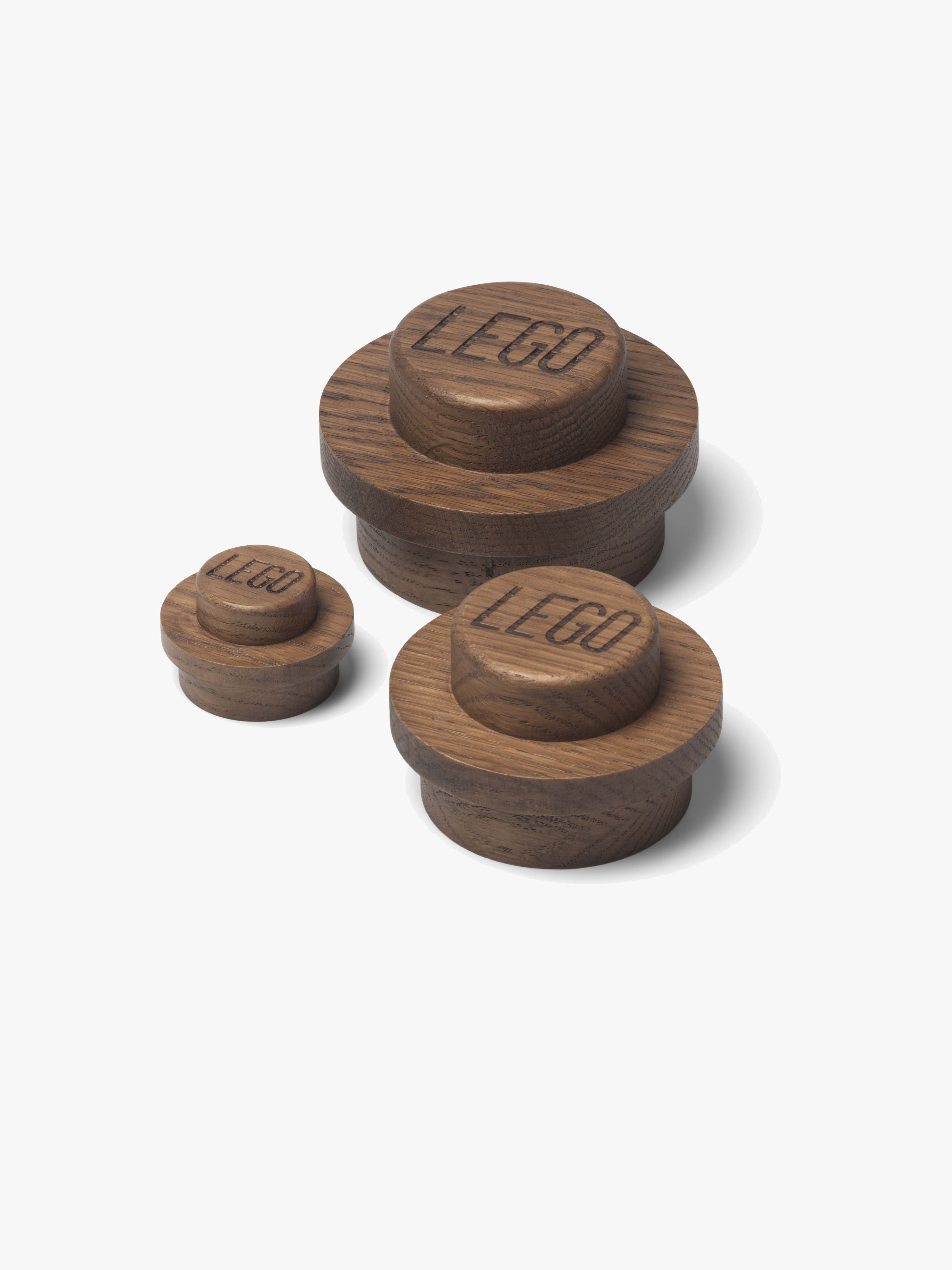 1x1 Kleiderhaken Aus Holz, Oak Dark Stained