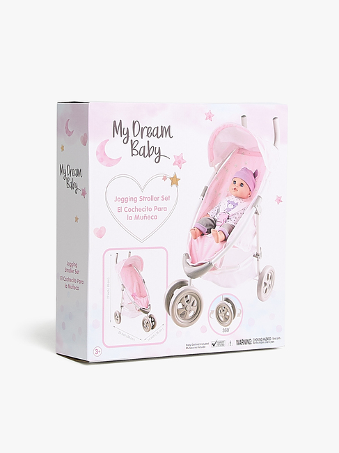 Cloudberry Castle Puppenwagen Jogging, Rosa