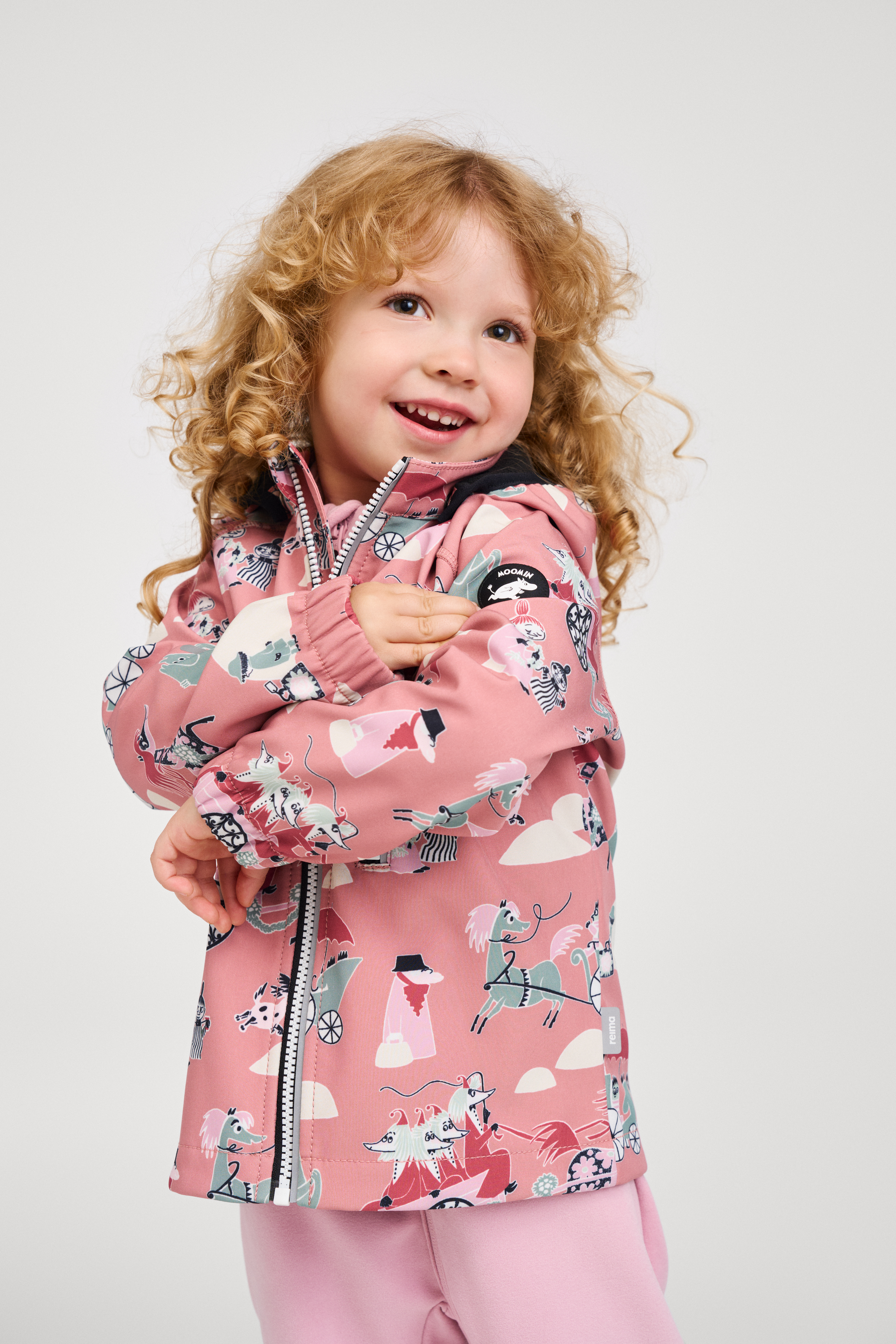 Reima Moomin Vantti Softshelljacke, Rose Blush, 104