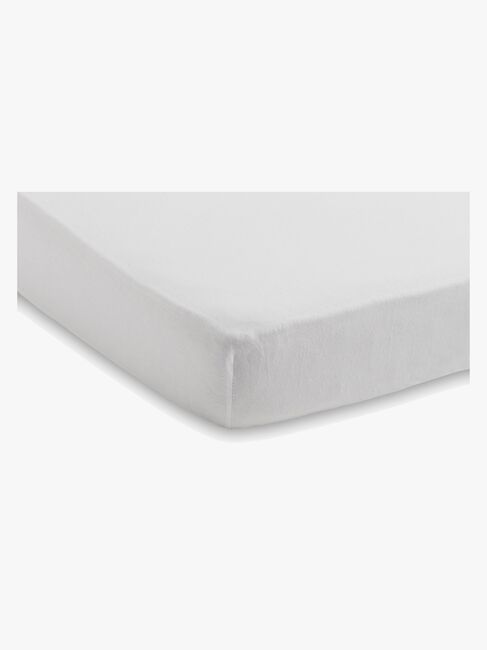 Jollein Spannbettlaken Baumwollstretch 60x120 cm, Weiß