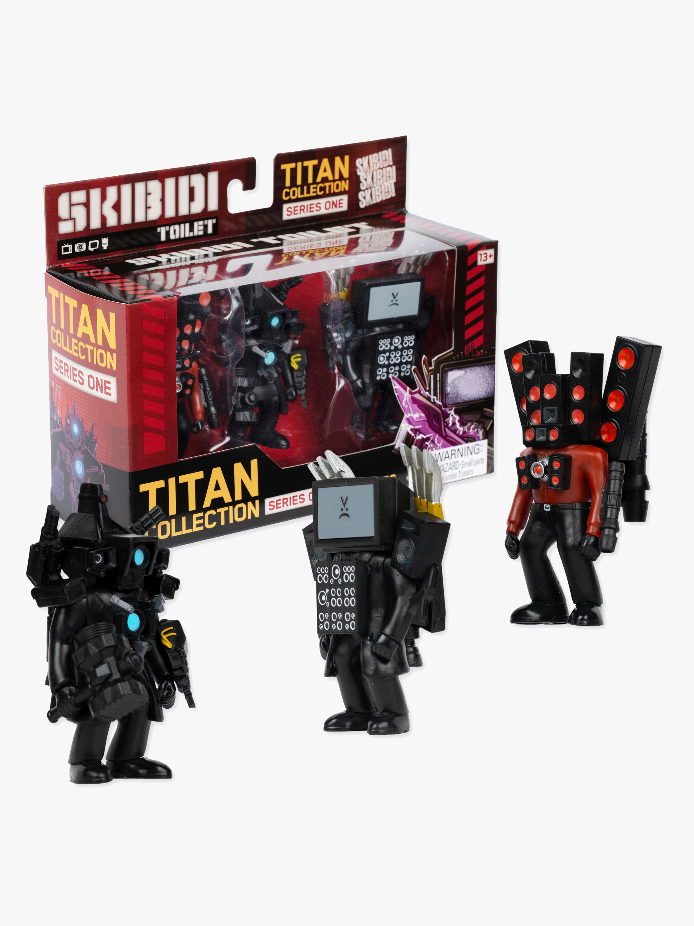 Skibidi Toilet Titan Collection Figurenset Series 1, 3er-Pack