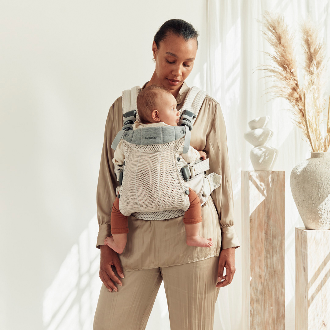 BabyBjörn Harmony Babytrage 3D Mesh, Hellbeige
