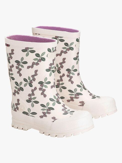 Viking Jolly Print Gummistiefel, Light Pink/Olive