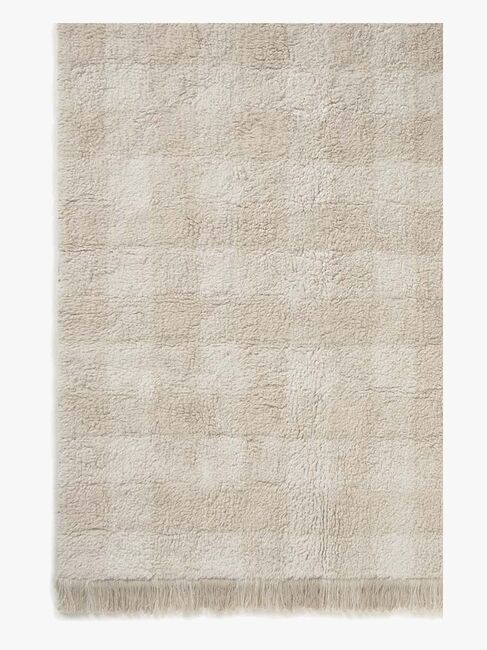 LorenaCanals Waschbar Vichy Teppich 90x120 cm, Ivory