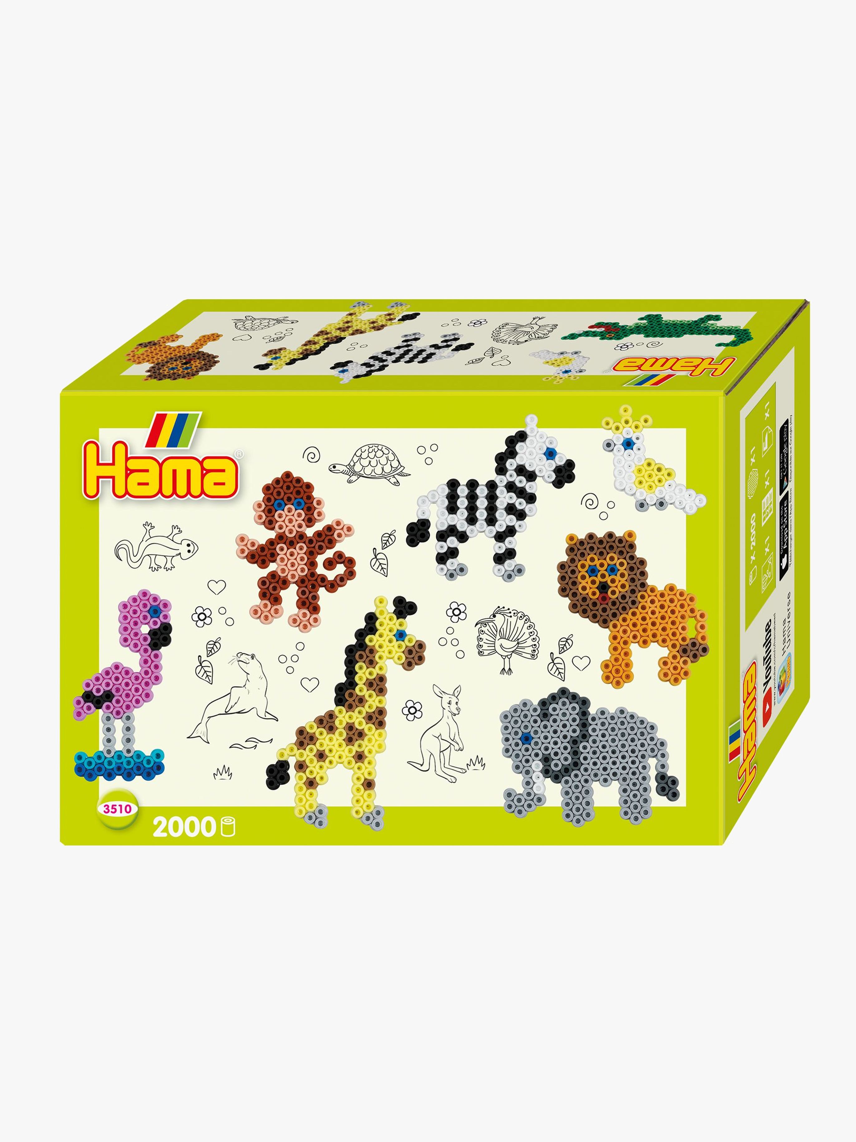 Midi Perlen Geschenkpackung Zootiere, 2000 Stück