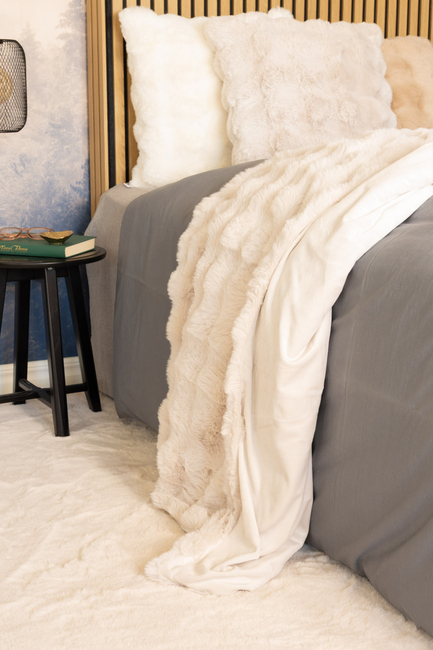 KMCarpets Bubble Decke 130x170, Natur