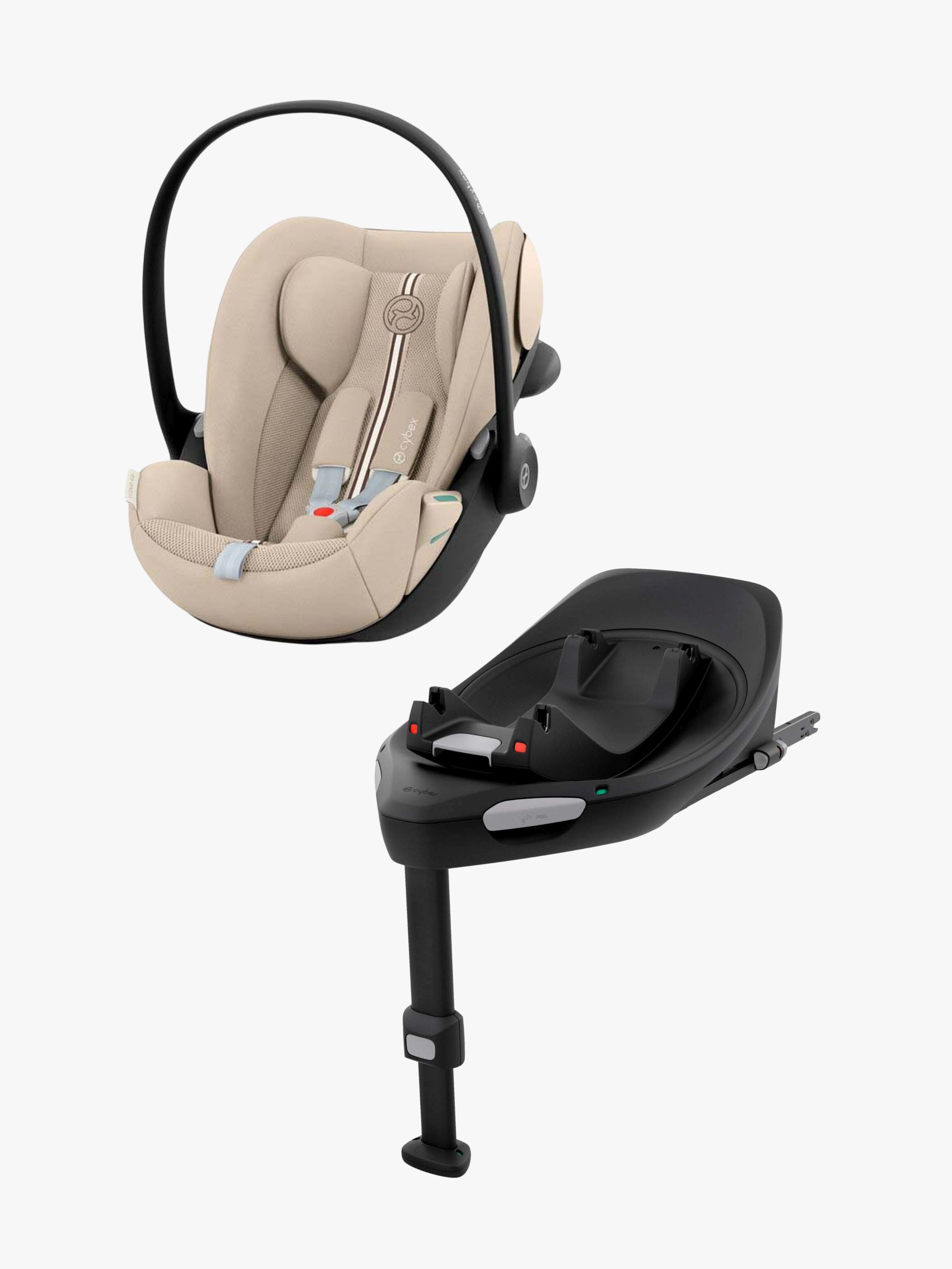 Cybex Cloud G3 i-Size Plus Babyschale inkl. Basis, Almond Beige