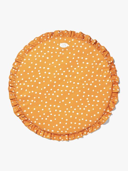 Petite Chérie Spielteppich Rüschen Ø80, Butterscotch Dots