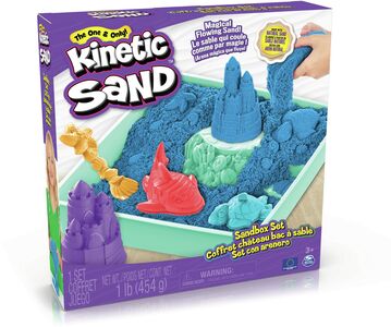 Kinetic Sand Spielset Sandkasten Blau