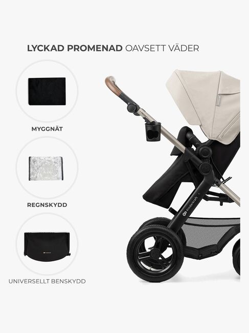 Kinderkraft MOOV 2 Air 3-in-1 Kombikinderwagen, Moonlight Grey