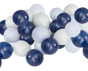 GingerRay Luftballons, Blau/Weiβ