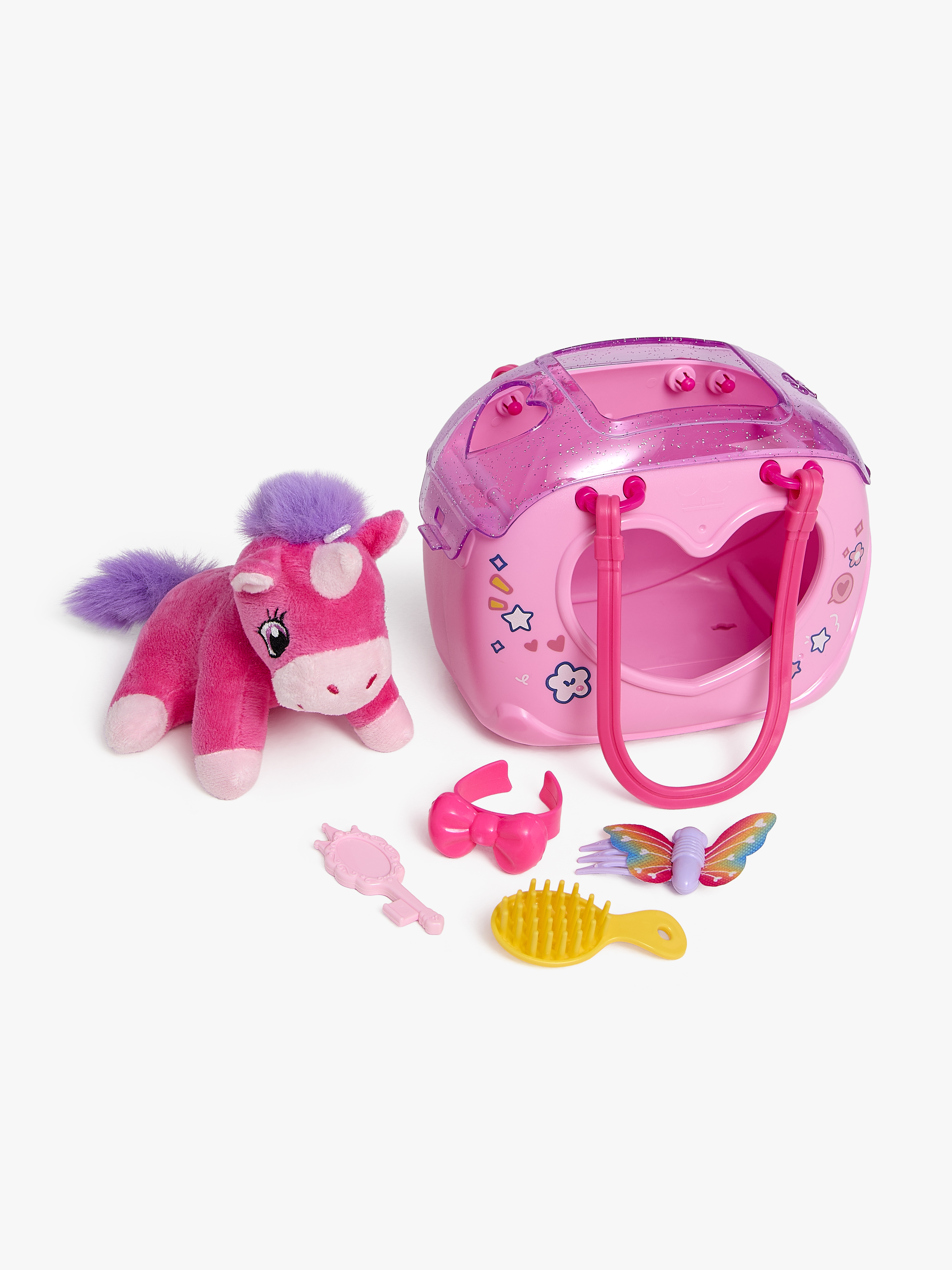 Cloudberry Castle Kuscheltier Pony mit Tasche &  Zubehörteile