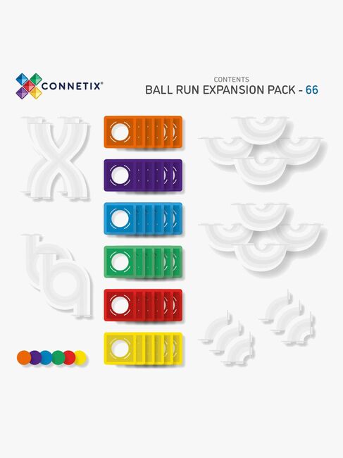 Connetix Magnetische Bauteile Rainbow Erweiterungsset 66 Teile